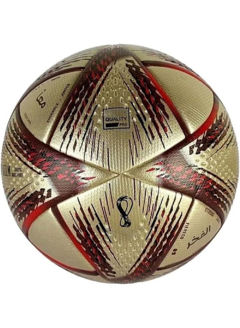 Luxly Football Soccer Ball Thermal Bonded Soccer Balls Size 5, Winded Bladder Football Quality, Durable for Adults, Youth Best for Clubs & Academies Perfect Match, Training, Recreational Play - Image 1